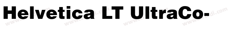 Helvetica LT UltraCo字体转换